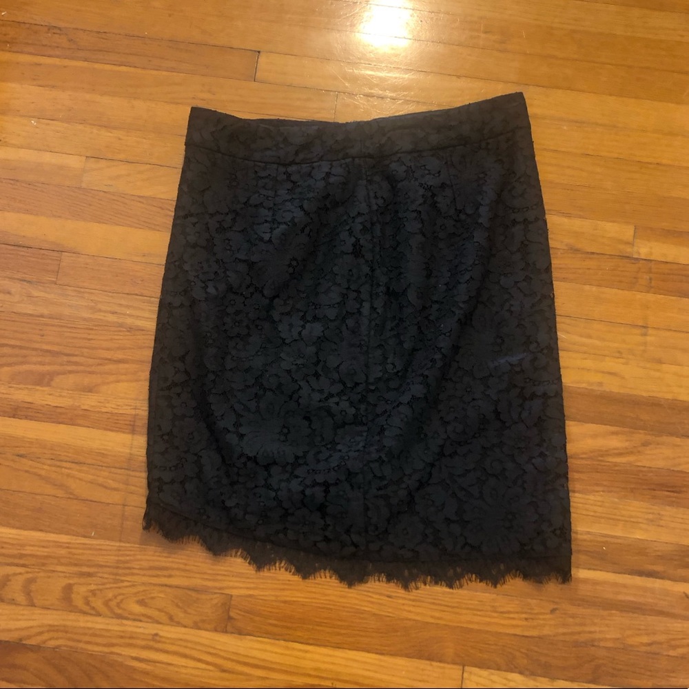 Black mini skirt